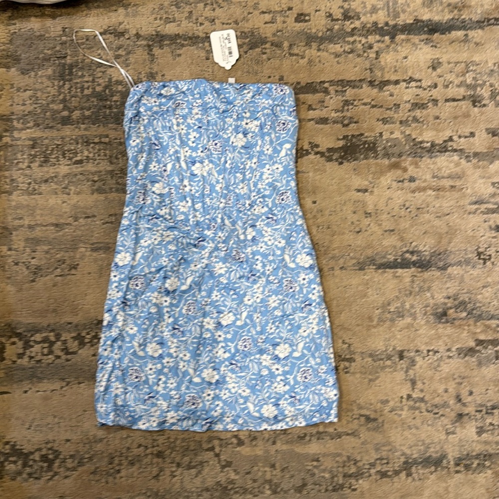 blue mini dress